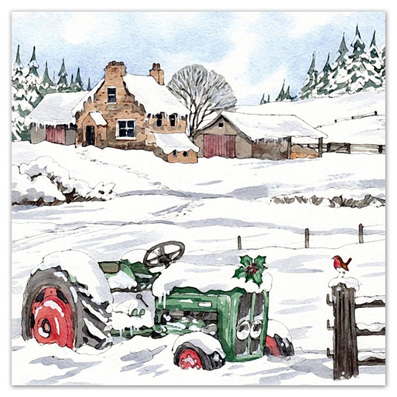 Tractor in the Snow