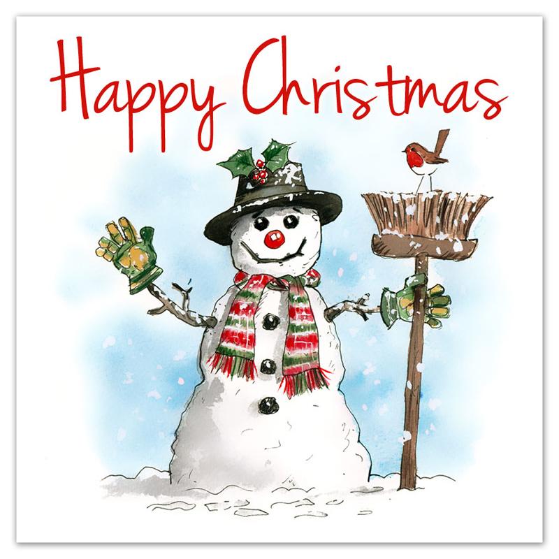 Snowman with Broom
