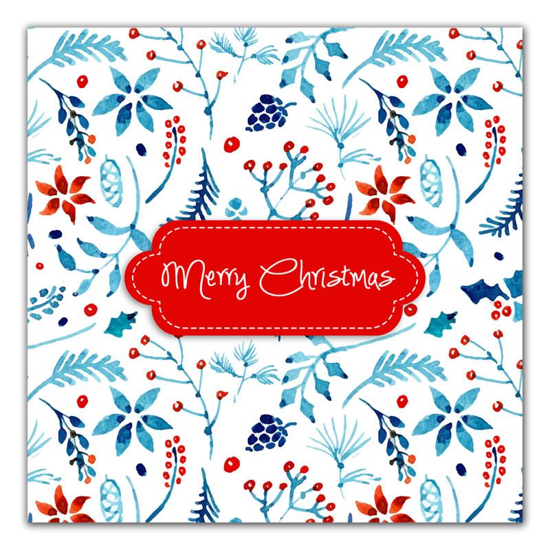 Floral Blue Print