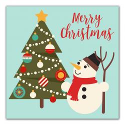 Simple Snowman Tree
