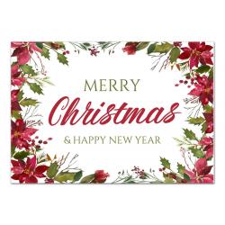 Merry Christmas in Poinsettias